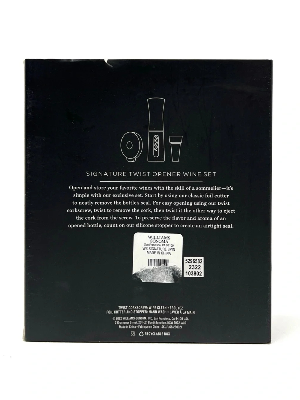 Williams Sonoma description three